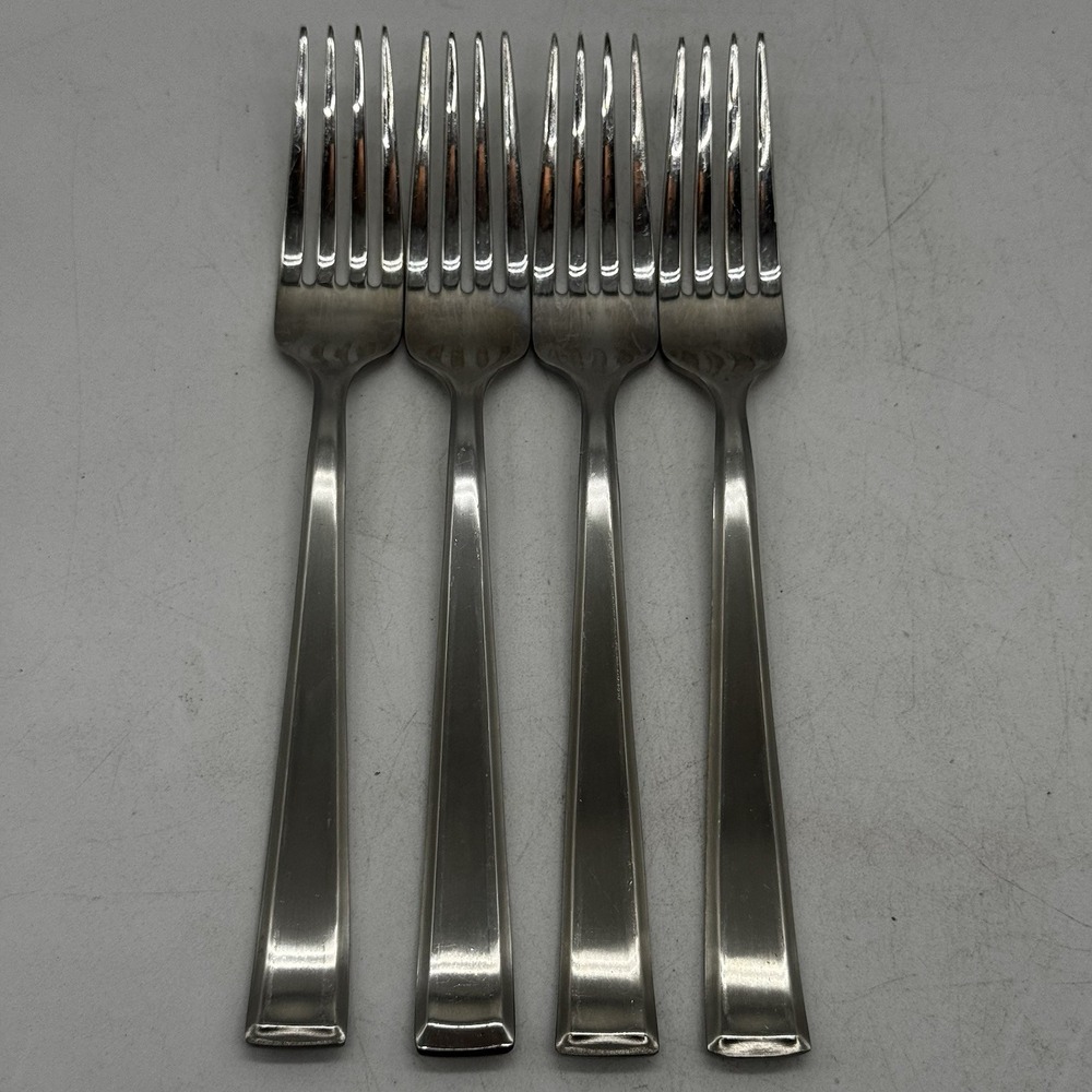 Mikasa Essex Satin Stainless Flatware Set 4 Dinner Forks Replacements 8 inch